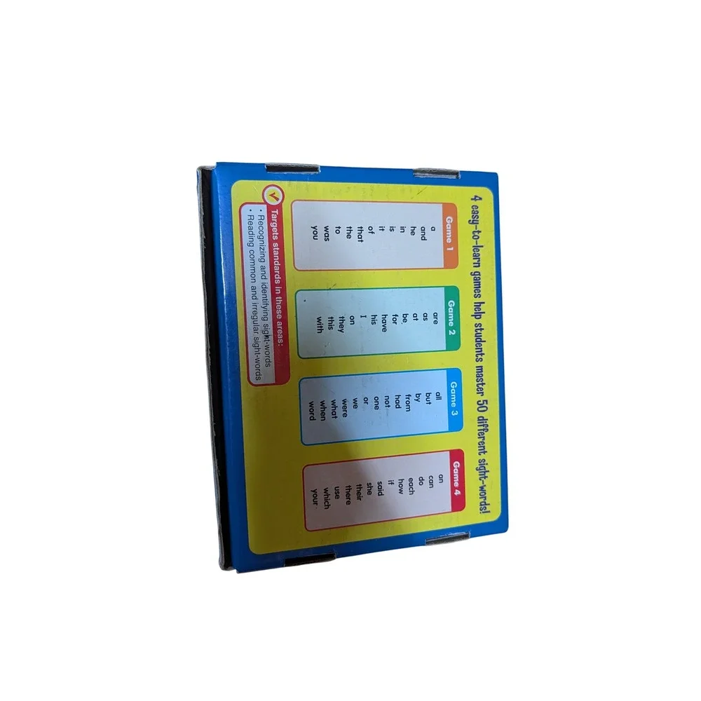 Lakeshore Sight-Word Memory Match Games Kids Level 1 Blue Good 4-in-1 Set FF361